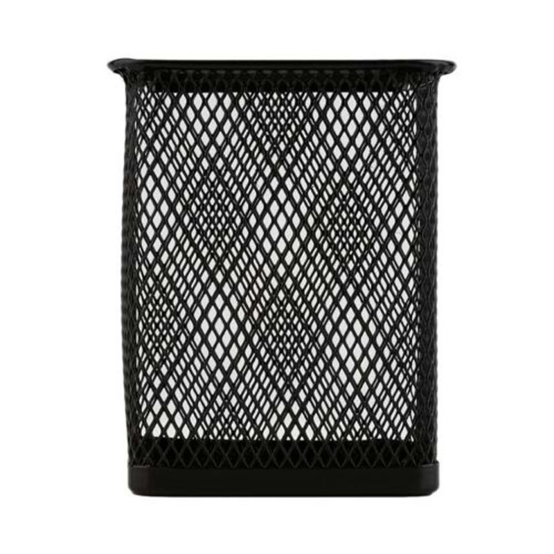 EORTA 3 Pack Square Pen Holders Pencil Holders Black Metal Mesh Pen Pencil Cups Stationery Organizer for Desk - Image 3